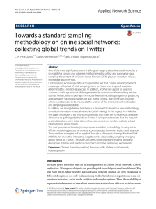 Towards a standard sampling methodology on online social