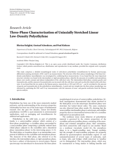 Research Article Three-Phase Characterization of Uniaxially