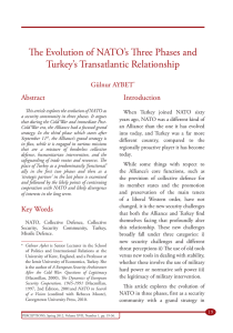 The Evolution of NATO`s Three Phases and Turkey`s Transatlantic
