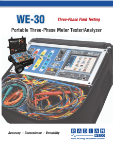 WE-30 True Three Phase Automated Tester