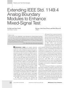 Extending IEEE Std. 1149.4 Analog Boundary Modules to Enhance