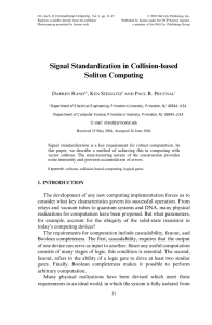 Signal Standardization in Collision