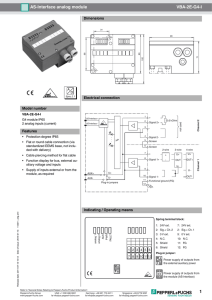 AS Interface analog module VBA 2E G4 I 1