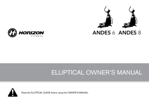 elliptical owner`s manual