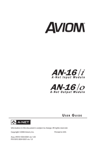 The AN-16/o Output Module