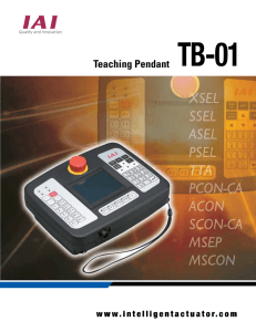 IAI Teaching Pendant Brochure