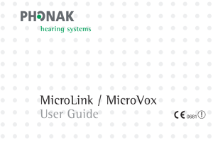 MicroLink / MicroVox - The Hearing Aid Museum