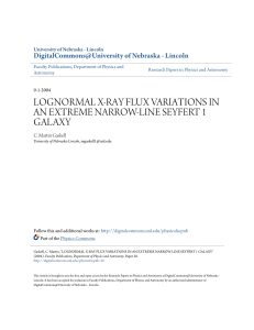 lognormal x-ray flux variations in an extreme narrow