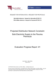 Bulk Electricity Supply to the Fleurieu Peninsula #1