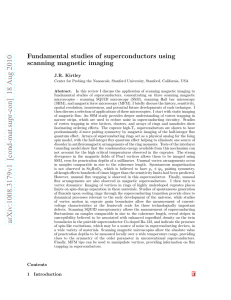 Fundamental studies of superconductors using scanning magnetic