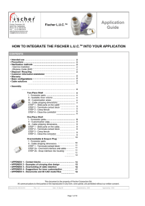 Application Guide - Fischer Connectors