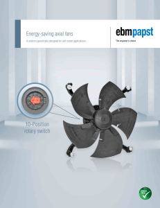 Energy-Saving Axial Fans - Unit Cooler - ebm
