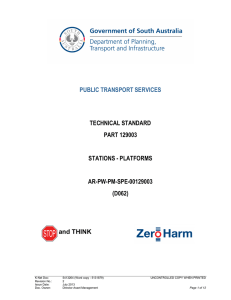 Platforms - Department of Planning, Transport and Infrastructure