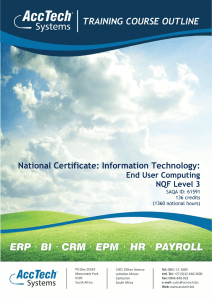 National Certificate: Information Technology