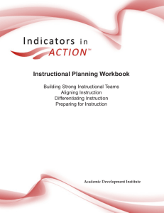 Instructional Planning Workbook