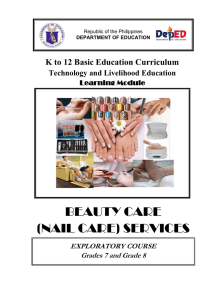 BEAUTY CARE (NAIL CARE) SERVICES - DepED