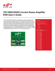 TS1100/01/02/03 Current Sense Amplifier EVB User`s