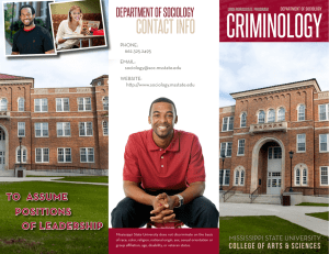 CONTACT INFO - Sociology - Mississippi State University