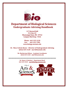 Department of Biological Sciences - Biology Advising