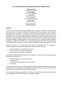 full load testing of large electrical driven train