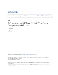 A Comparison of SRM and Globoid Type Screw Compressors at Full