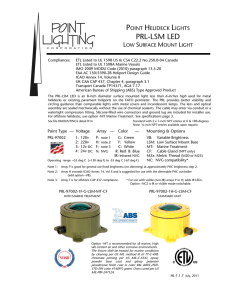PRL-LSM LED - Point Lighting Corporation