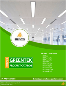 Product Catalog - GreenTek Energy Systems