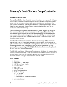 Murray`s Best Chicken Coop Controller