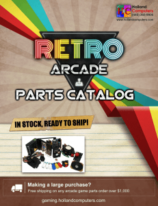 Arcade Parts Catalog - Holland Computers, Inc.