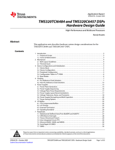 TMS320TCI6484 and TMS320C6457 DSPs