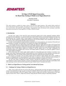 16 Gbps 4-PAM Signal Generation for Real-Time