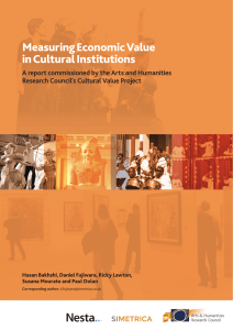 Measuring Economic Value in Cultural Institutions