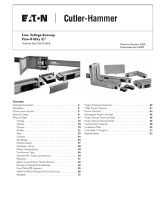 Low Voltage Busway Pow-R-Way III