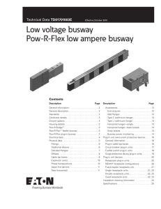 Low voltage busway Pow-R-Flex low ampere busway - Tri