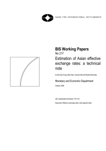 Estimation of Asian effective exchange rates: a technical note
