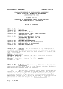 chapter 335-6-3 submittal of engineering plans, specifications and