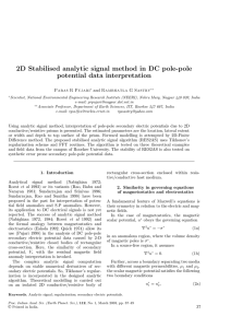 2D Stabilised analytic signal method in DC pole