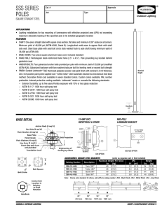 Square Straight Steel Pole Spec Page