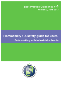 Flammability : A safety guide for users
