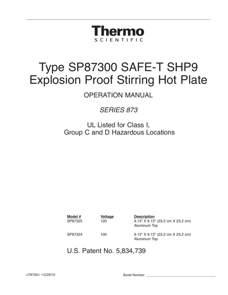 Operation Manual - Thermo Fisher Scientific