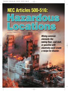 NEC Digest Hazardous Locations