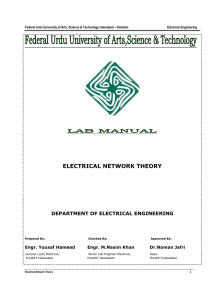 electrical network theory