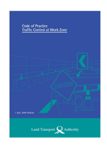 Code of Practice for Traffic Control at Work Zone