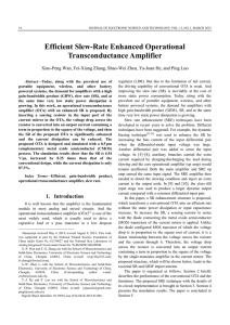 Efficient Slew-Rate Enhanced Operational Transconductance
