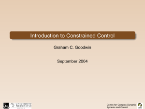 Introduction to Constrained Control