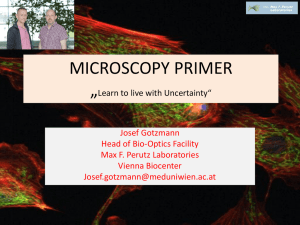 MICROSCOPY PRIMER November2015 incl laser safety