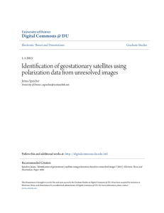 Identification of geostationary satellites using polarization data from