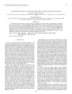 L33 1,3-DIHYDROXYACETONE IN SAGITTARIUS B2(N