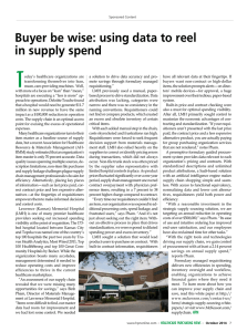 Buyer be wise: using data to reel in supply spend