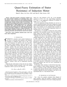 Quasi-fuzzy Estimation Of Stator Resistance Of Induction Motor